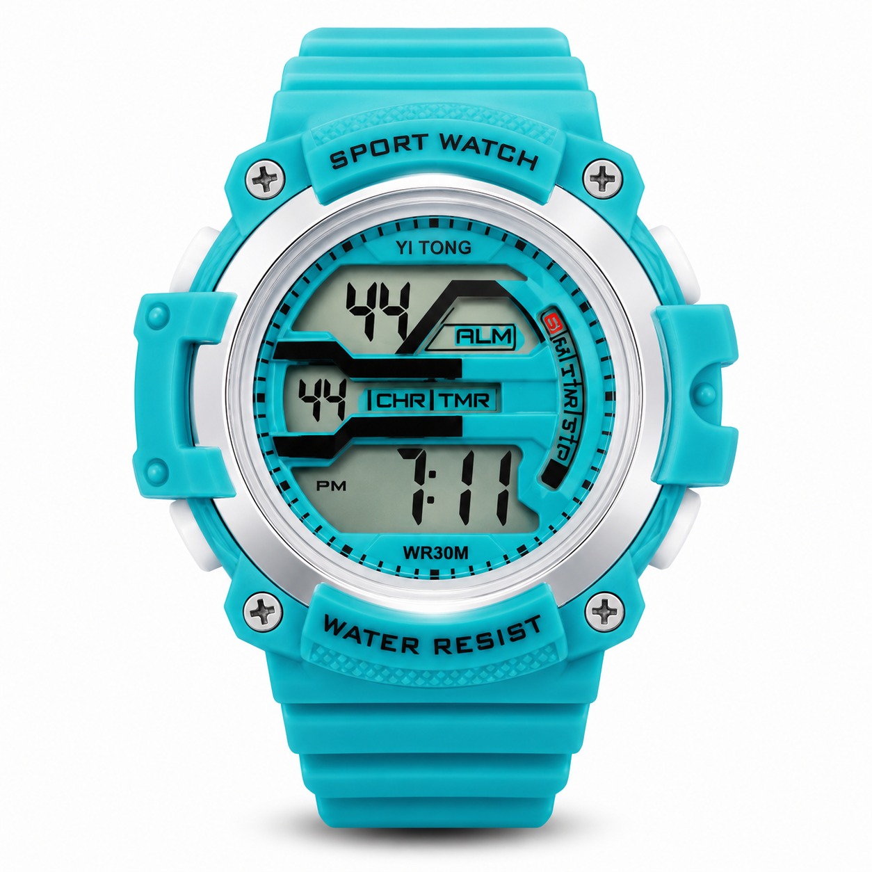 Sport Watch Bleu Aqua 2
