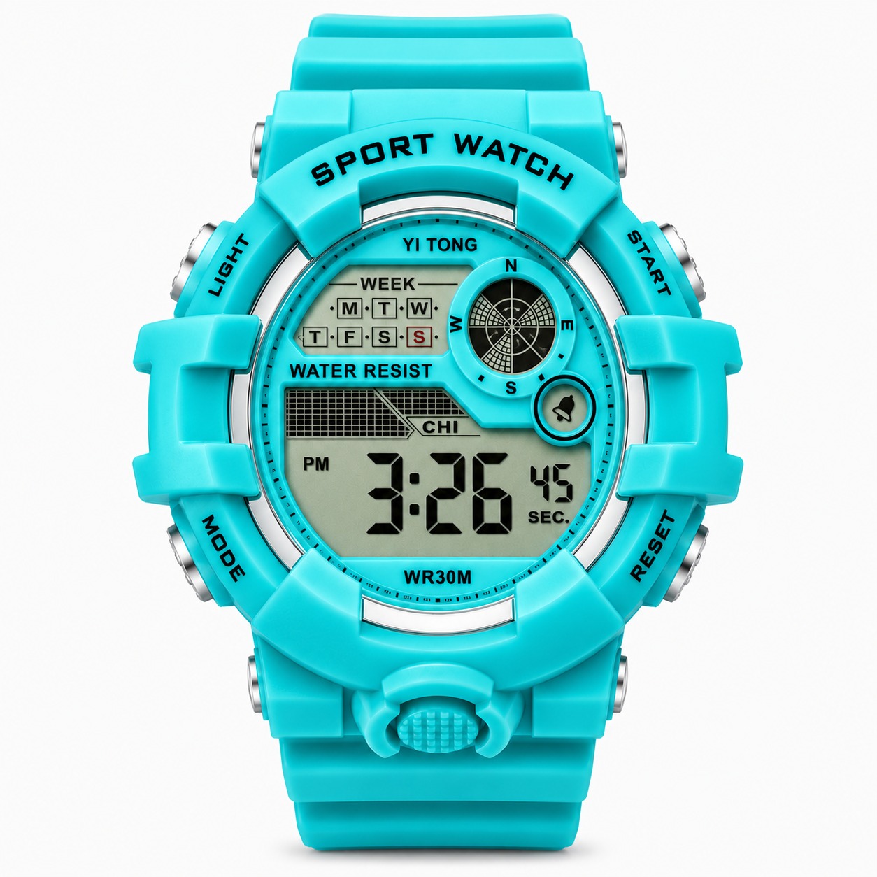 Sport Watch Bleu Aqua