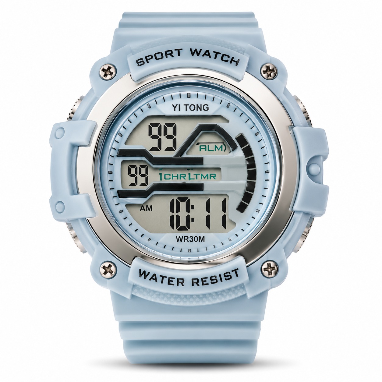 Sport Watch Bleu Clair