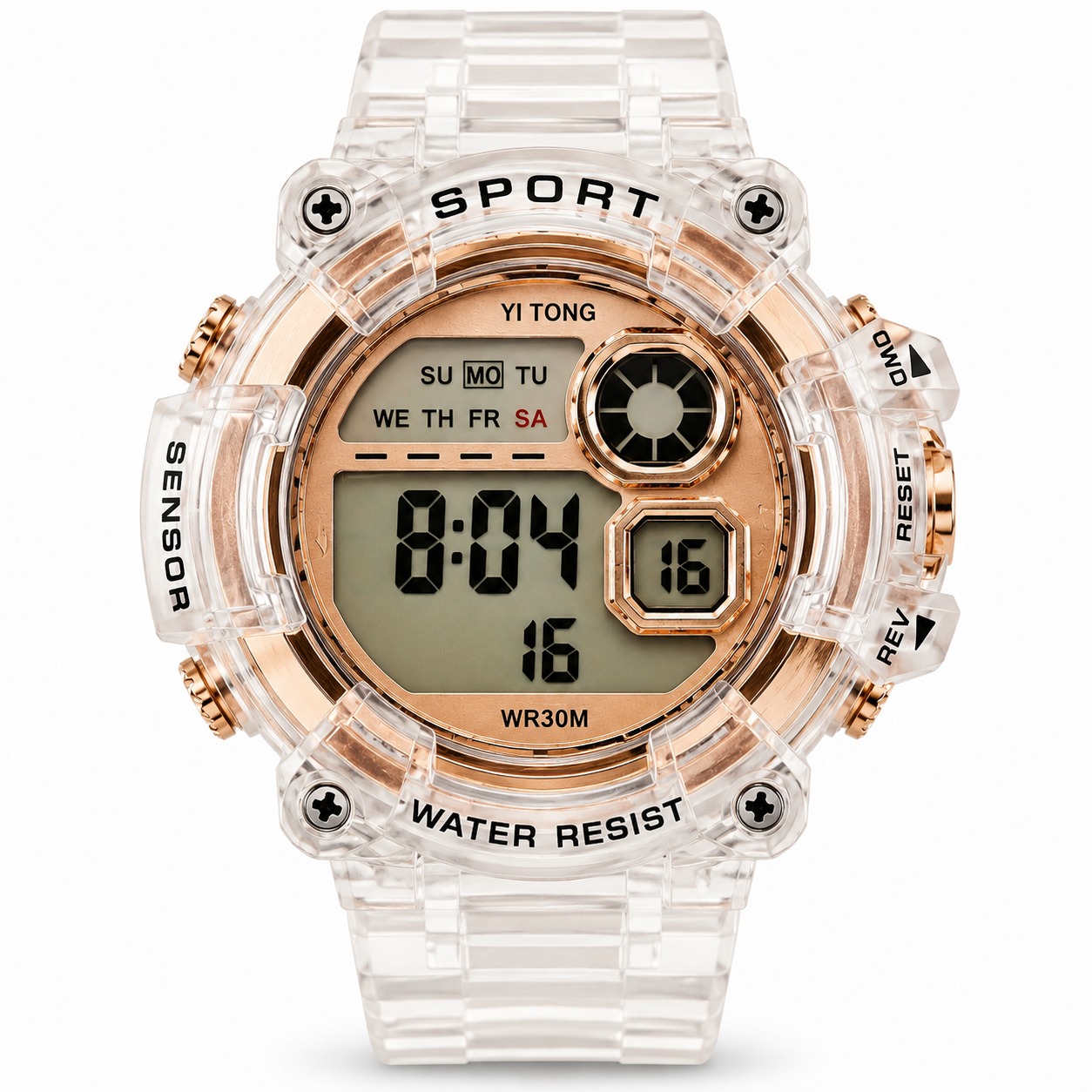 Sport Watch Transparent Bronze