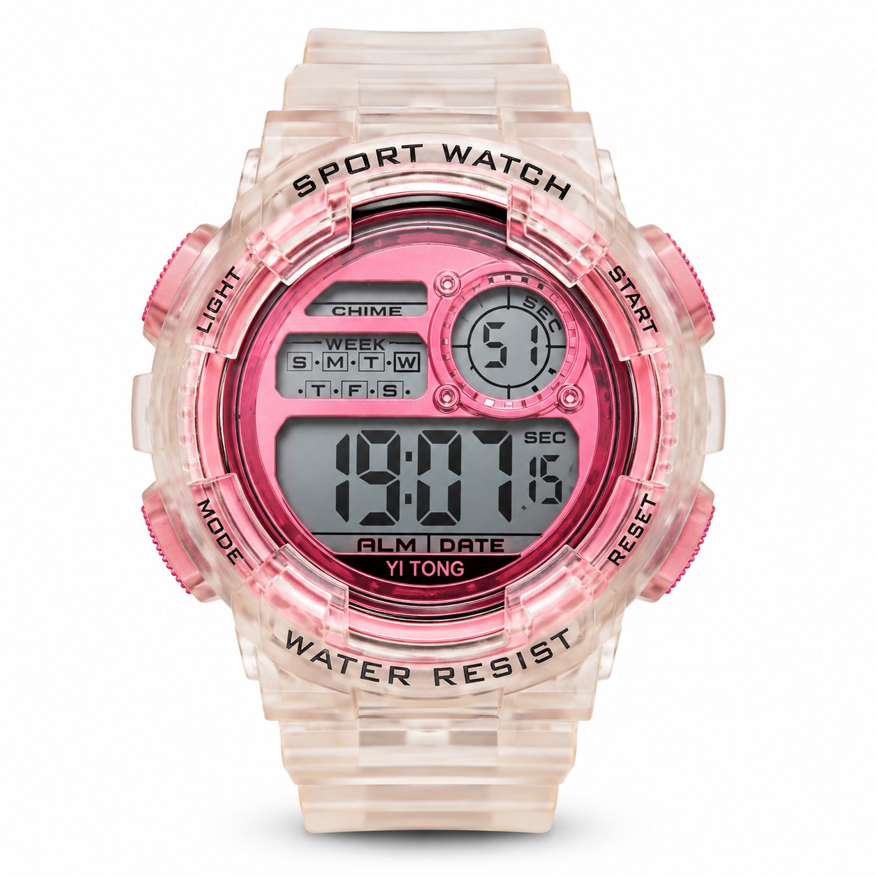 Sport Watch Transparent Ruby 2